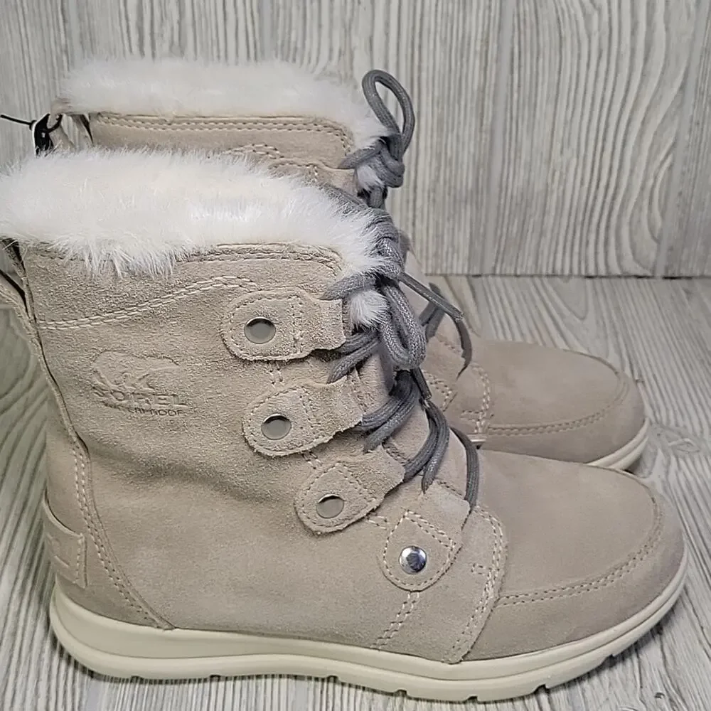 Sorel Explorer Joan Boot Ancient Fossil Winter Boots Womens Size 5.5 NEW